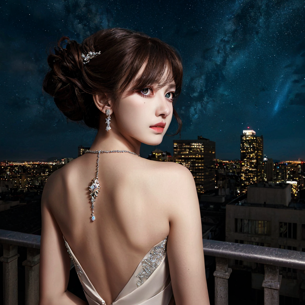 1682345188299-73283831-masterpiece, best quality, highly detailed, night sky, rooftop, skyline, girl, black wedding dress,  necklace, jewelry, looking.png